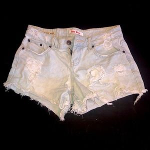 Hot Kiss distressed cutoff shorts!